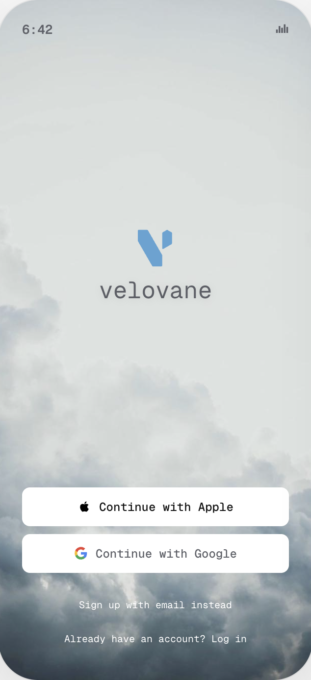 VeloVane preferences